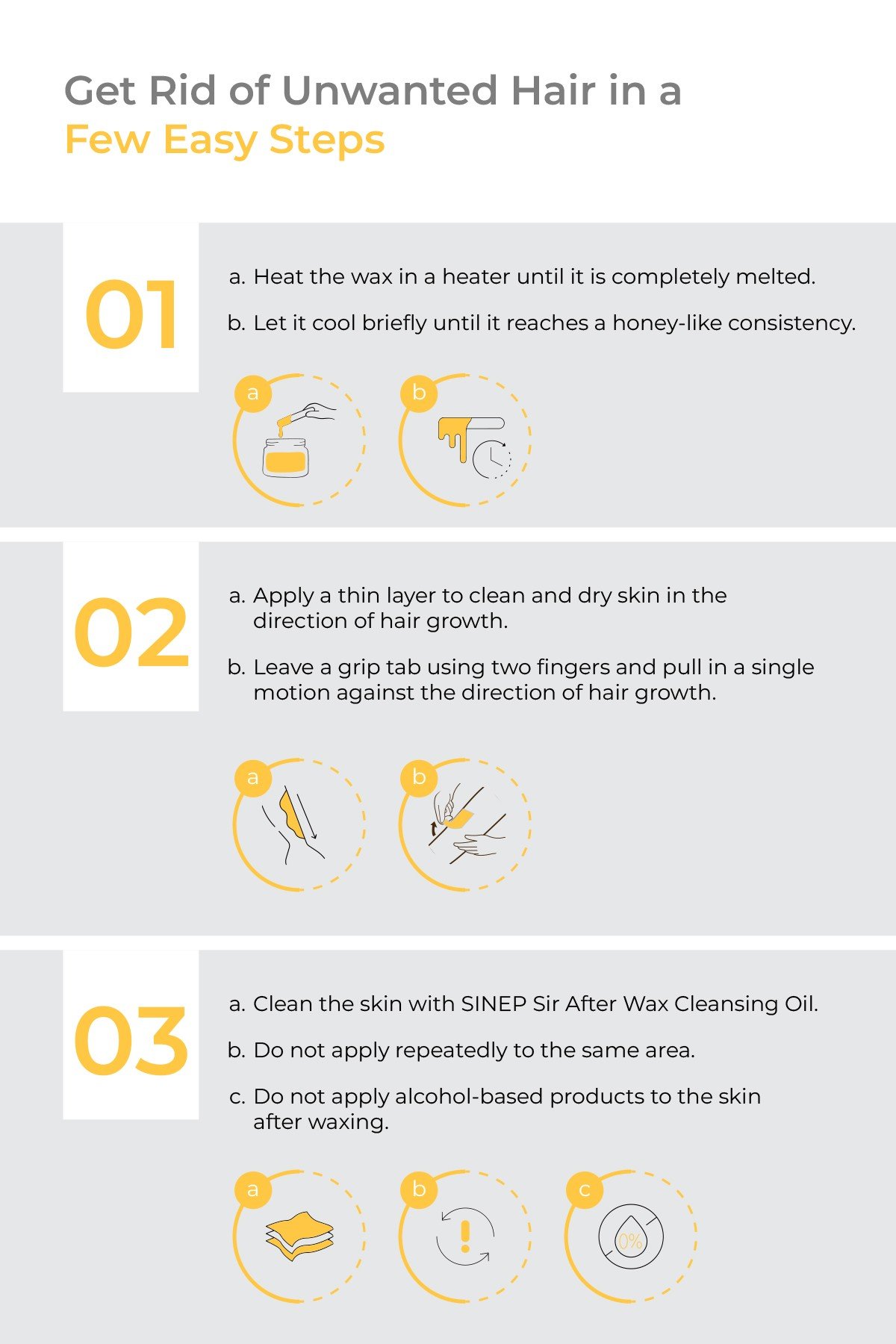 SINEP PROFESSIONAL HAND WAX