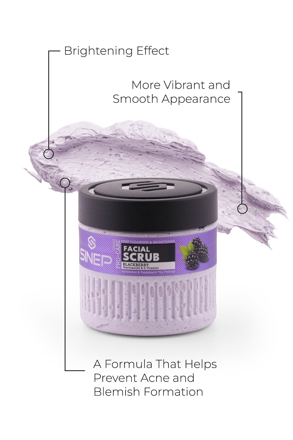 SINEP BRIGHTENING & CLEANSING FACE SCRUB