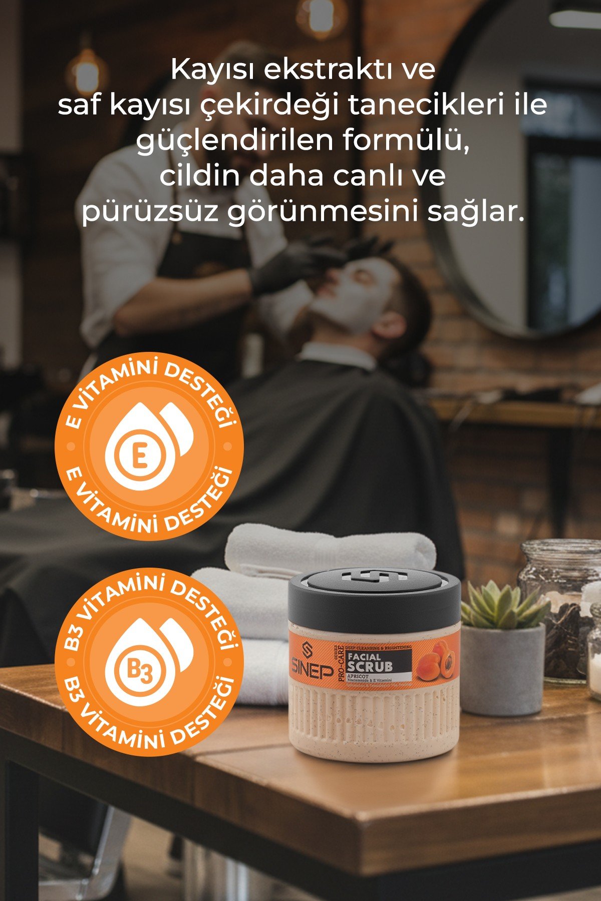SINEP AYDINLATICI & TEMİZLEYİCİ YÜZ SCRUB