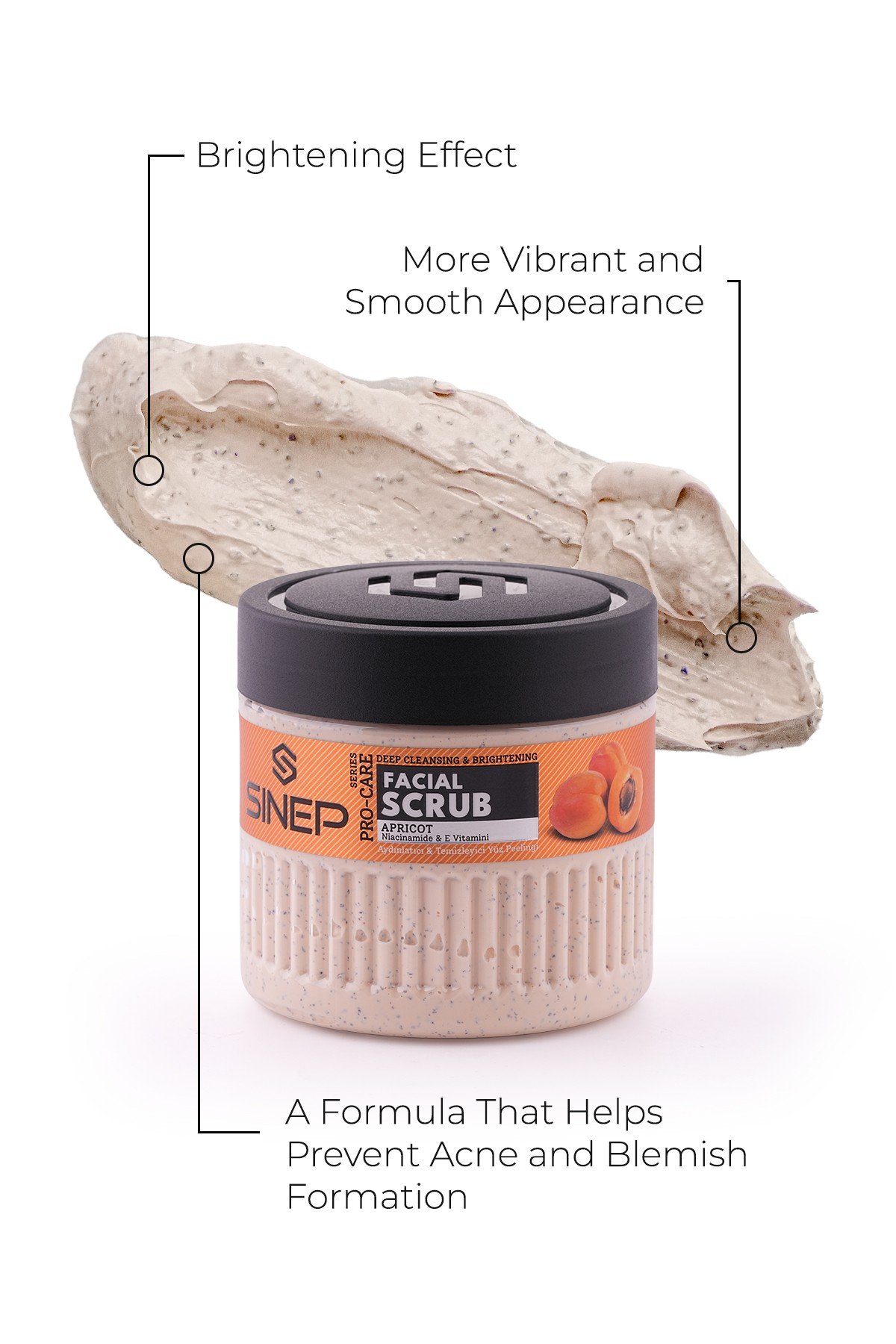 SINEP BRIGHTENING & CLEANSING FACE SCRUB