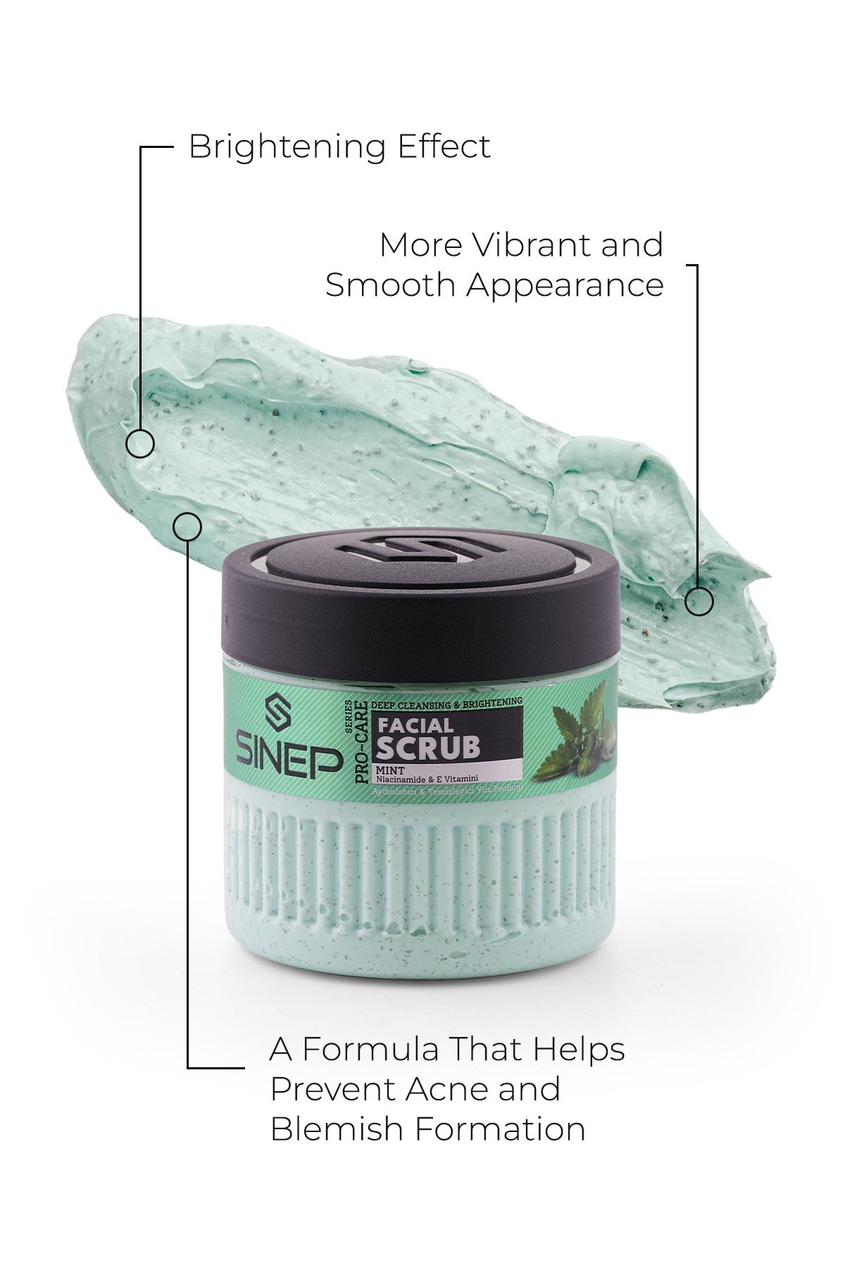 SINEP BRIGHTENING & CLEANSING FACE SCRUB