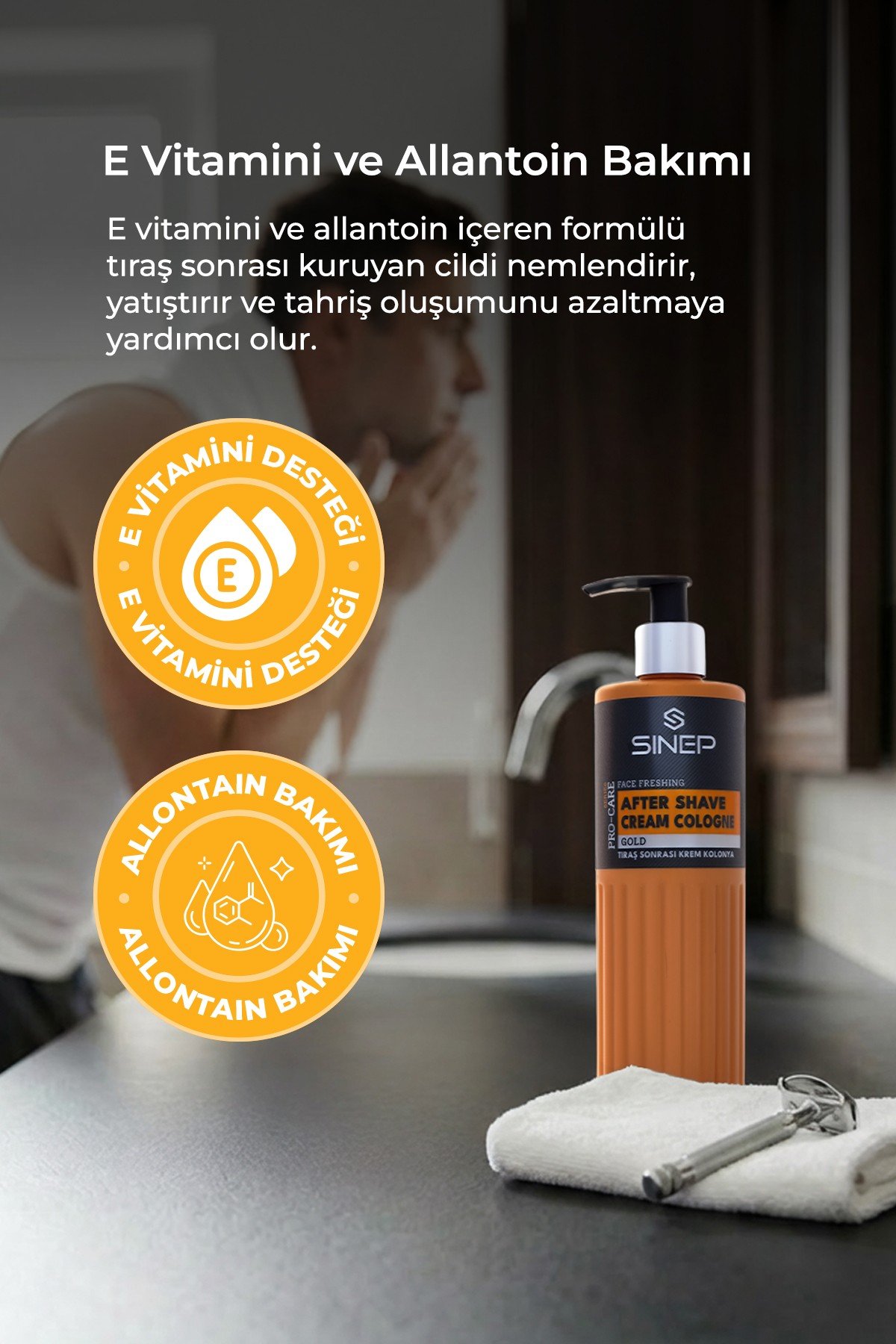 SINEP TIRAŞ SONRASI KREM KOLONYA